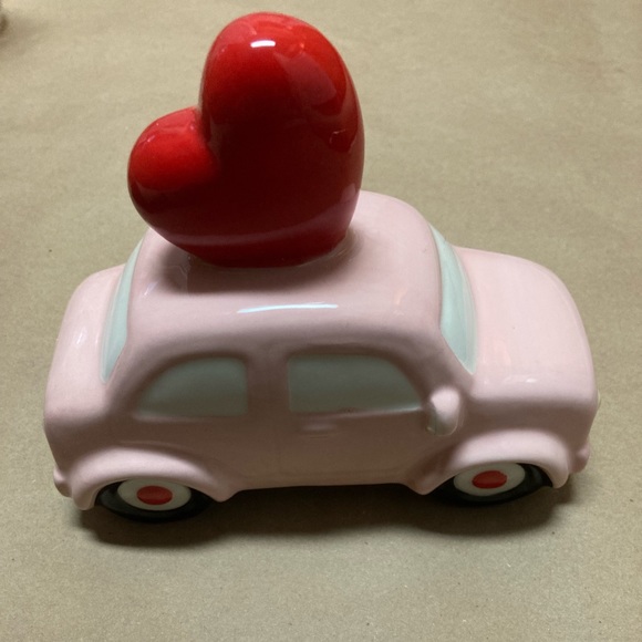 Spritz Target Ceramic Valentine's Day Car Love Bug Pink Red Heart Tier Tray Deco - Picture 3 of 5
